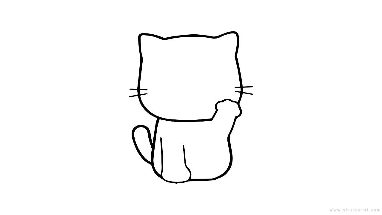 可爱小猫简笔画怎么画 可爱小猫简笔画图片大全