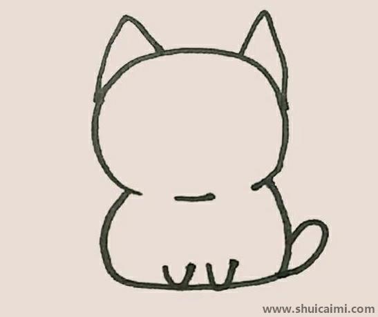 橘猫儿童简笔画