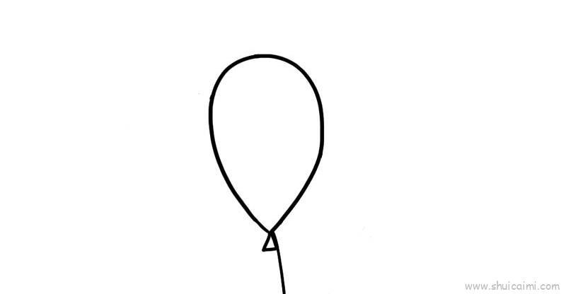 一束气球儿童画怎么画 一束气球简笔画简单