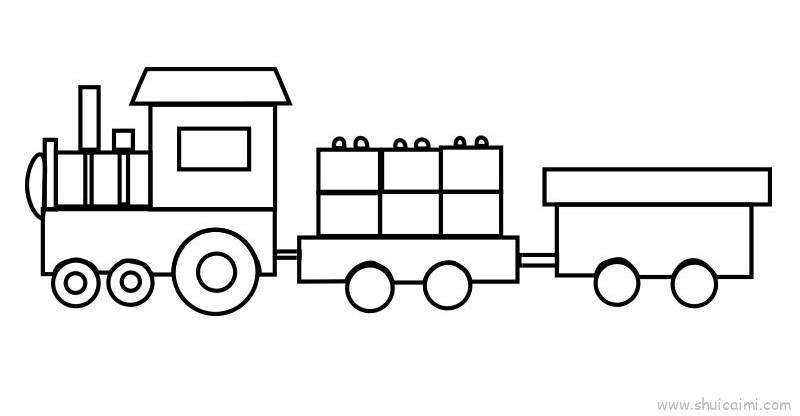 火车教程儿童画怎么画 火车教程简笔画图片