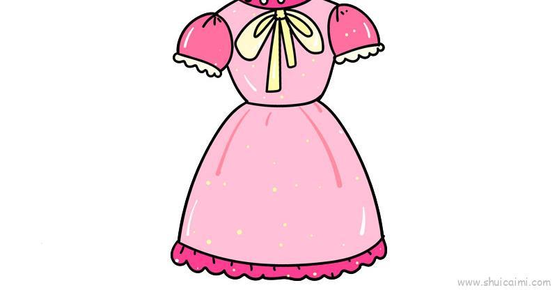 晚礼服儿童画怎么画 晚礼服简笔画顺序