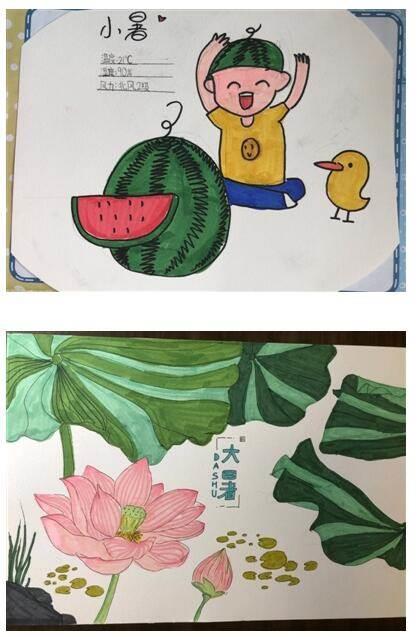 处暑农耕简笔画 处暑的简笔画图片