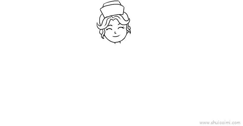 护士儿童画怎么画 护士简笔画简单