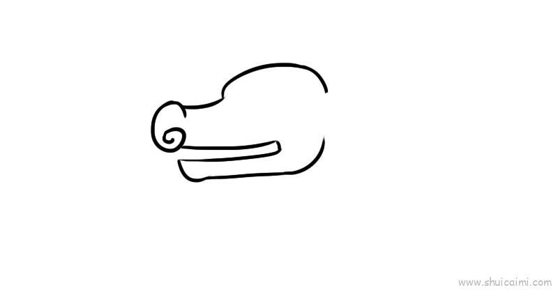 龙头儿童画怎么画 龙头简笔画简单