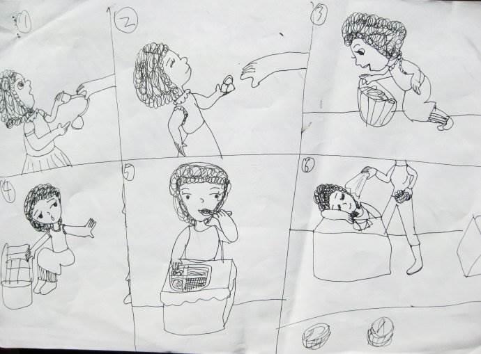 连环画简笔画 连环画简笔画六格