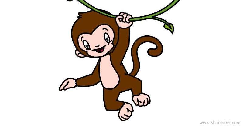 猴儿童画怎么画 猴简笔画图片大全