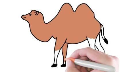 骆驼简笔画 骆驼简笔画黑色背影