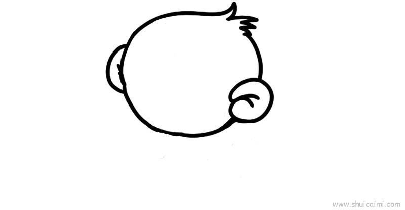 画一只猴子儿童画怎么画 画一只猴子简笔画图片大全