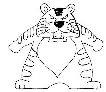 虎简笔画图片大全 虎简笔画图片大全可爱