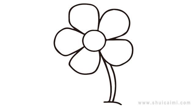 花卉简笔画怎么画 花卉简笔画步骤