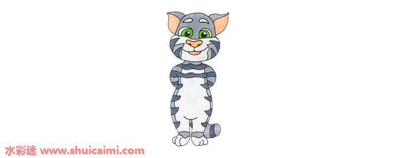 会说话汤姆猫怎么画 会说话汤姆猫简笔画简单又漂亮