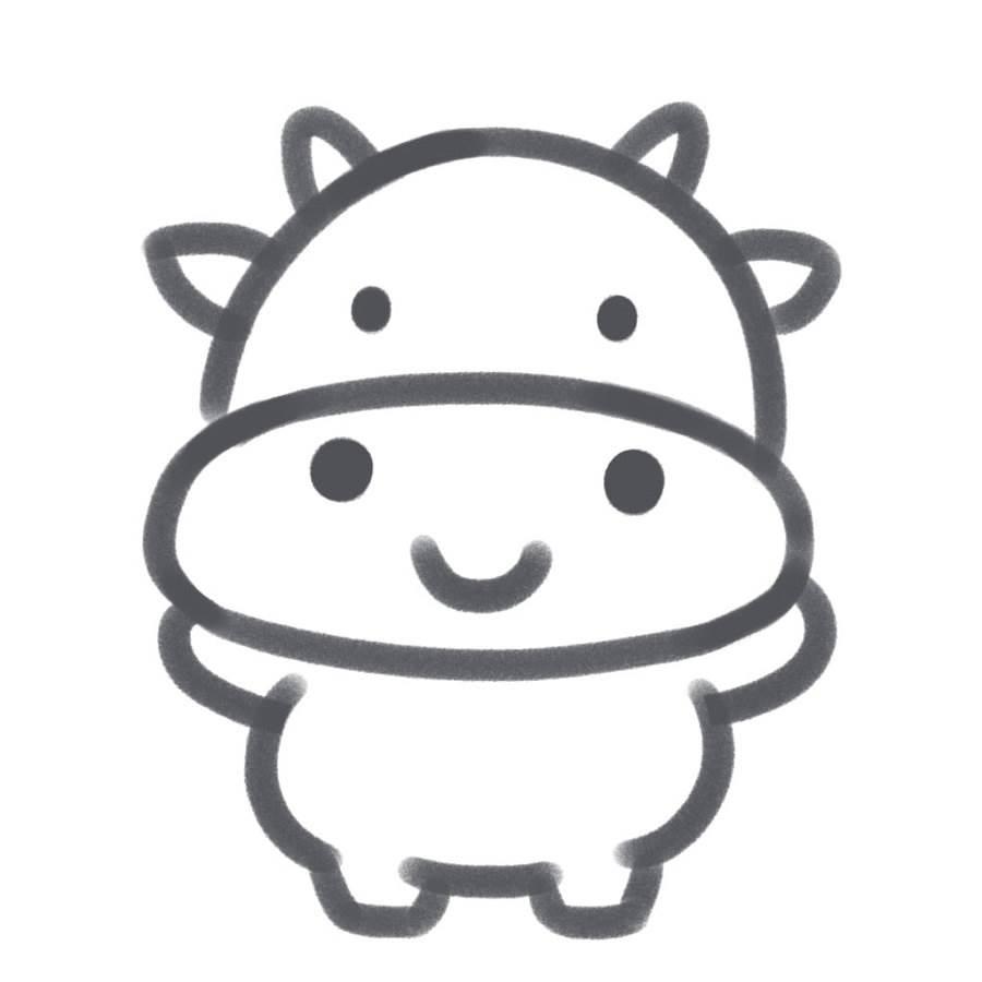奶牛的简笔画图片大全 奶牛的简笔画图片大全彩色