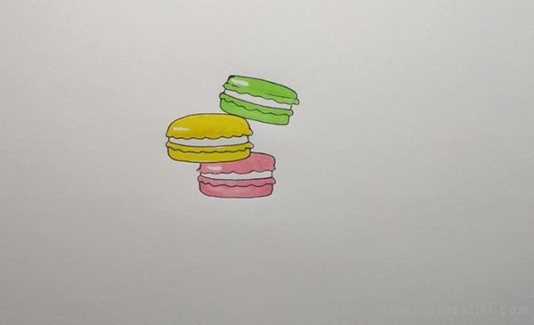 马卡龙简笔画怎么画 马卡龙简笔画步骤