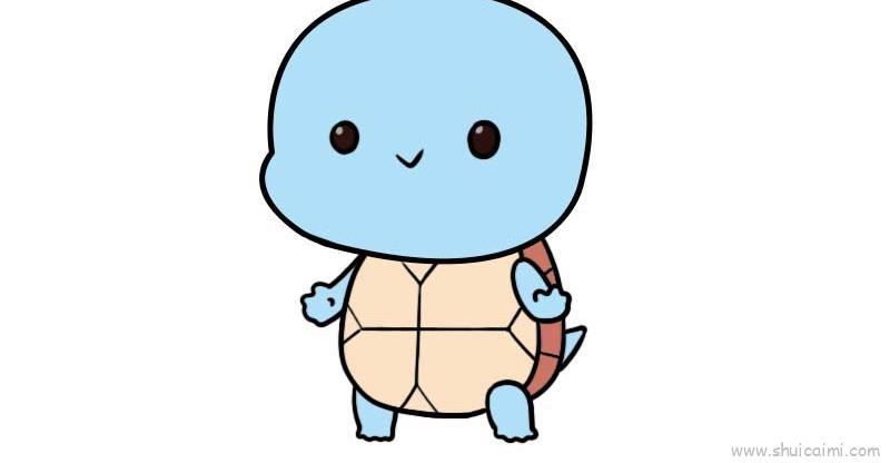 小乌龟儿童画怎么画 小乌龟简笔画图片大全