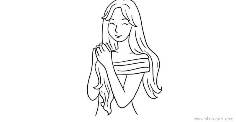 美女教程儿童画怎么画 美女教程简笔画图片大全