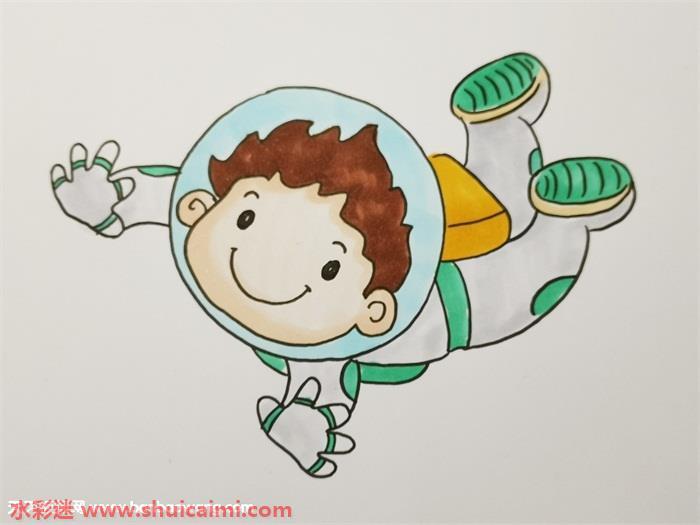 儿童宇航员怎么画 儿童宇航员简笔画简单又漂亮彩色