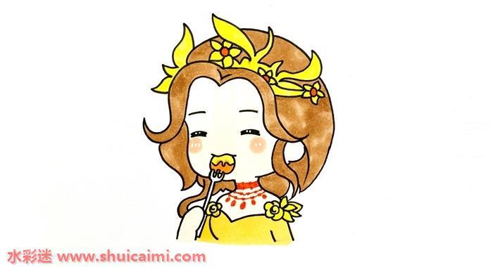 可爱第五人格红夫人简笔画怎么画步骤图片教程