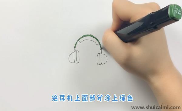 耳机儿童画怎么画 彩色耳机简笔画图片好看