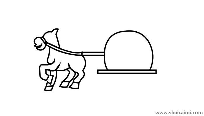 马车简笔画怎么画 马车简笔画好看