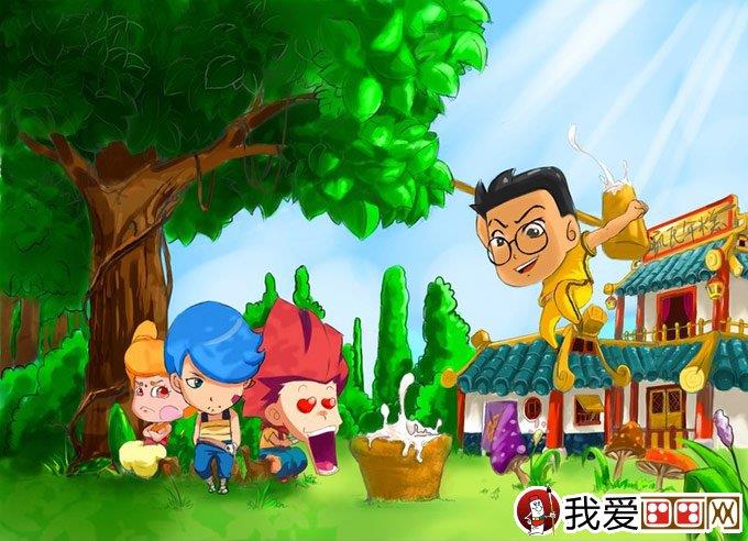 大树儿童 两幅有关大树的儿童插画简笔画怎么画 大树儿童 两幅有关大树的儿童插画简笔画画法