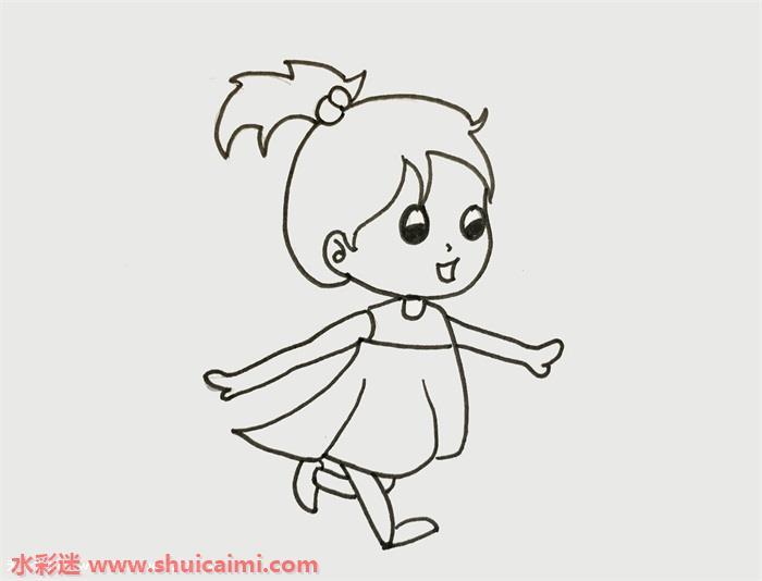 少女怎么画 少女简笔画简单又漂亮彩色