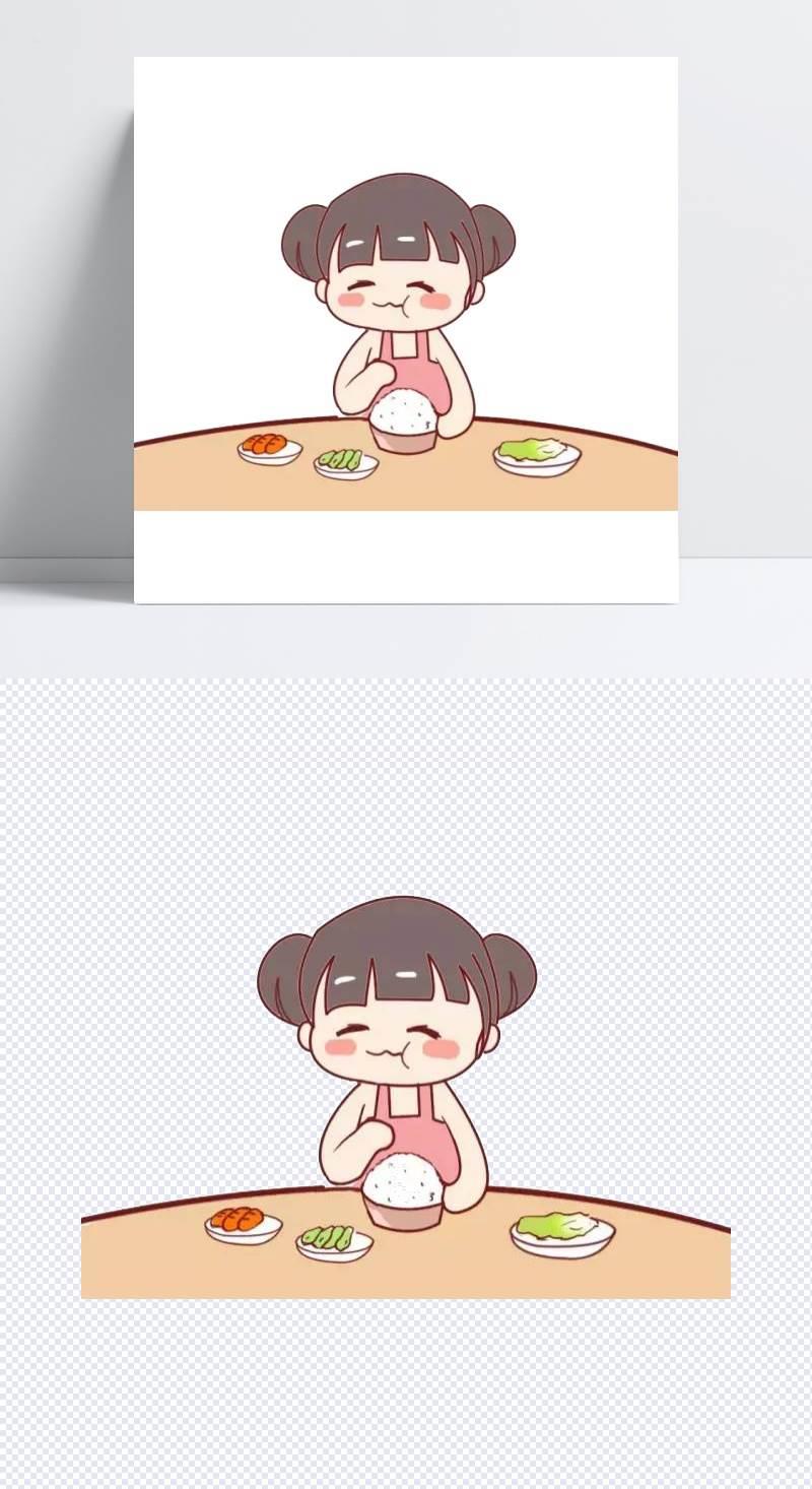 吃饭简笔画 吃饭简笔画儿童画