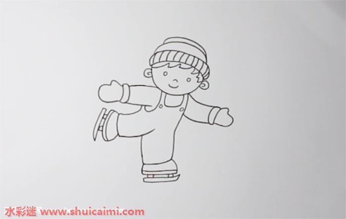 滑冰怎么画 滑冰简笔画简单又漂亮彩色