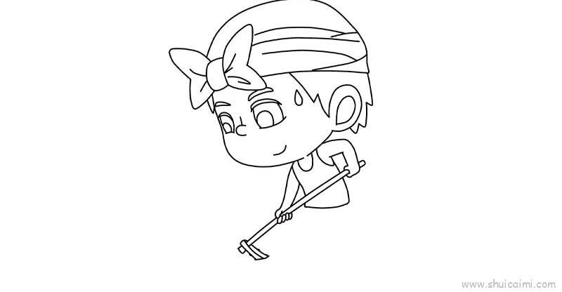 种地儿童画怎么画 种地简笔画画法