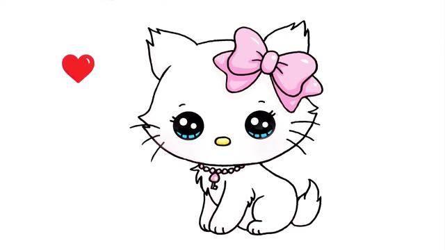 猫咪简笔画 猫咪简笔画简单漂亮呆萌