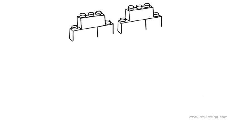 积木拼图儿童画怎么画 积木拼图简笔画好看