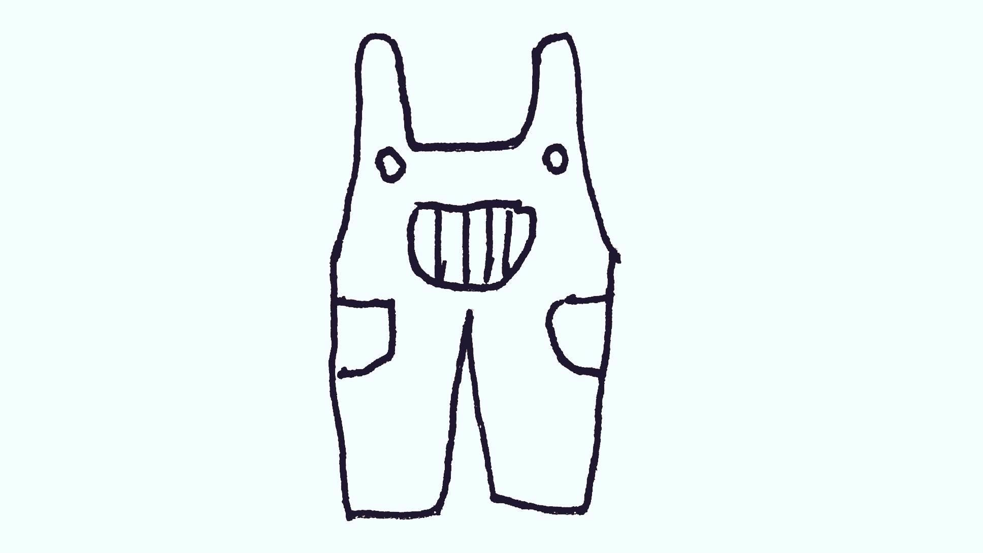 裤子简笔画图片大全 裤子简笔画图片大全彩色