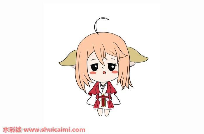 涂山红红怎么画 涂山红红简笔画简单易画