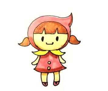 小红帽简笔画 小红帽简笔画简单又漂亮