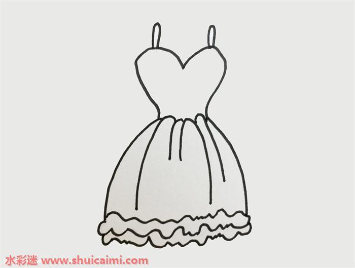 服装裙子怎么画 服装裙子简笔画步骤