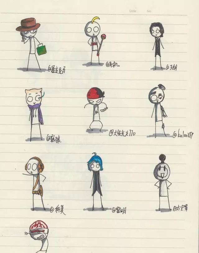 小人简笔画图片大全集 小人简笔画图片大全集彩色