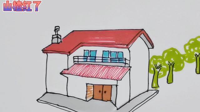 家乡简笔画 美丽的家乡简笔画