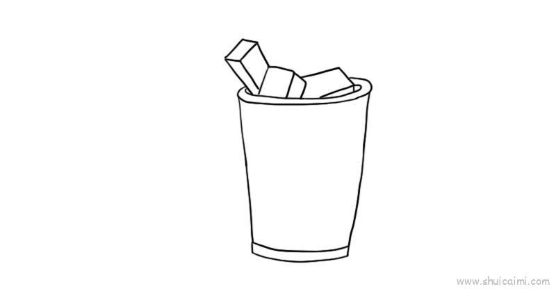 可回收垃圾儿童画怎么画 可回收垃圾简笔画步骤