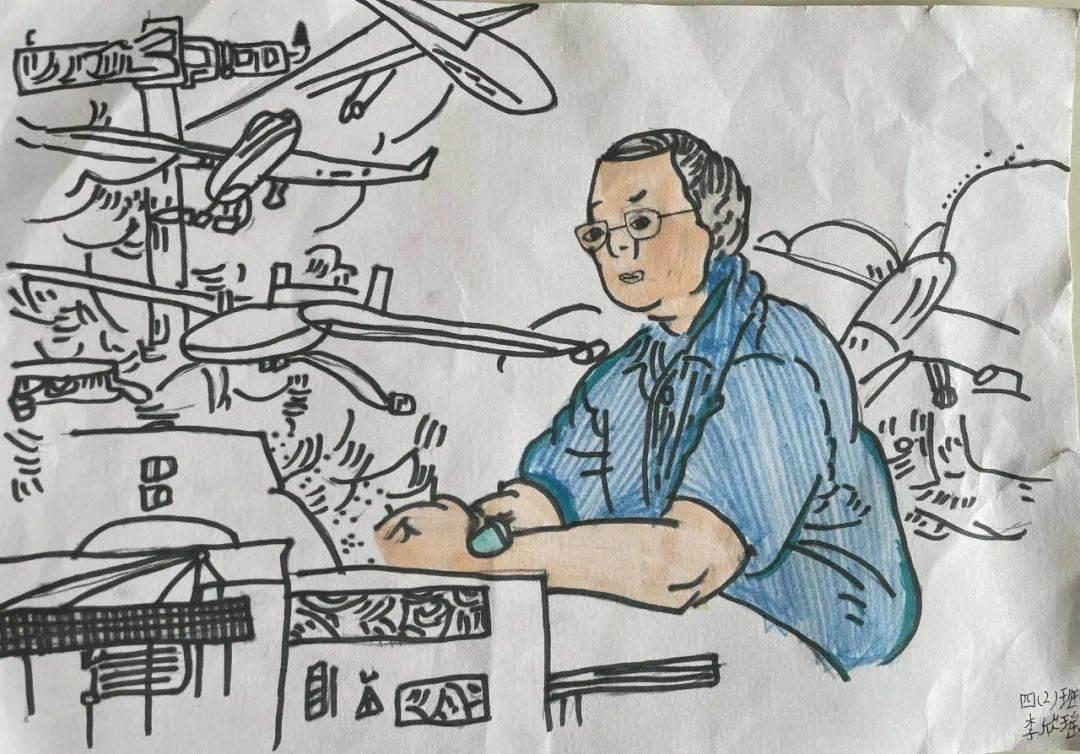 钱学森简笔画 钱学森简笔画Q版