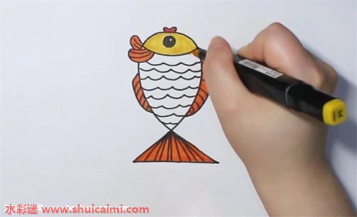 数字2画小鱼怎么画 数字2画小鱼简笔画步骤