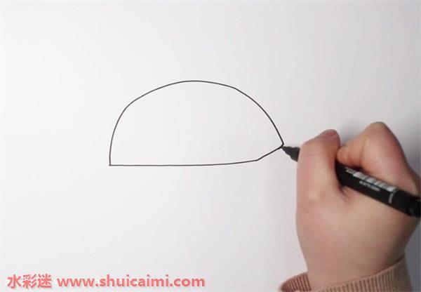 鸭舌帽怎么画 鸭舌帽简笔画简单易画彩色