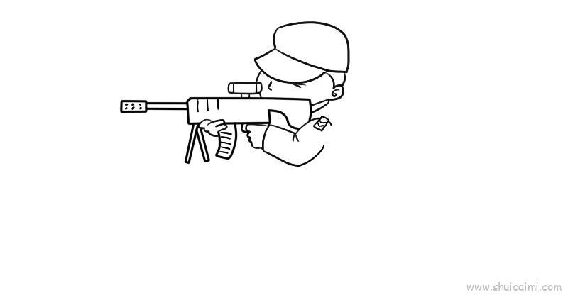 特警儿童画怎么画 特警简笔画图片