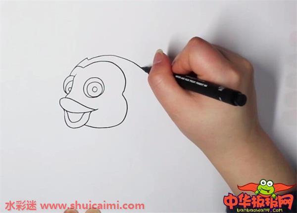 金鱼简笔画步骤图解,教你金鱼怎么画