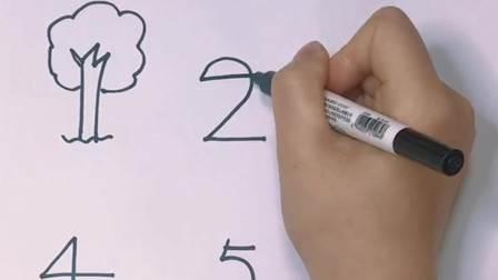 数字动物简笔画 数字动物简笔画教程