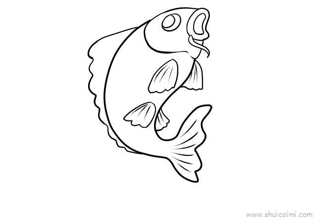 鲤鱼儿童画怎么画 鲤鱼简笔画步骤