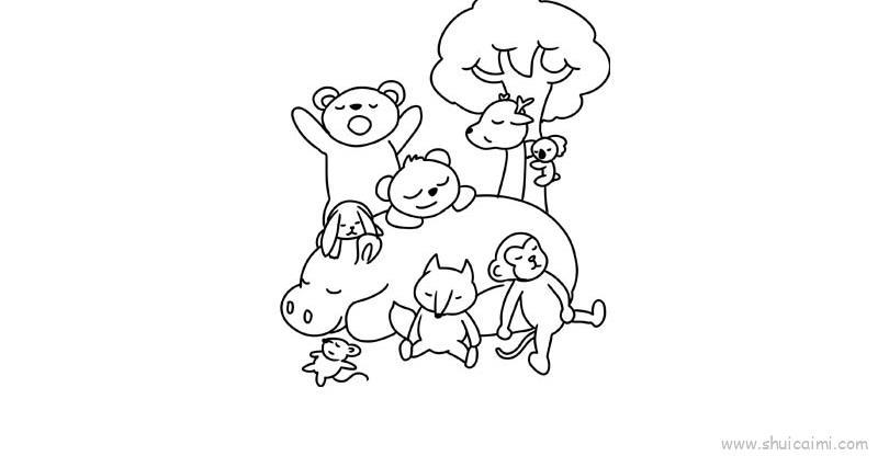 小动物儿童画怎么画 小动物简笔画画法