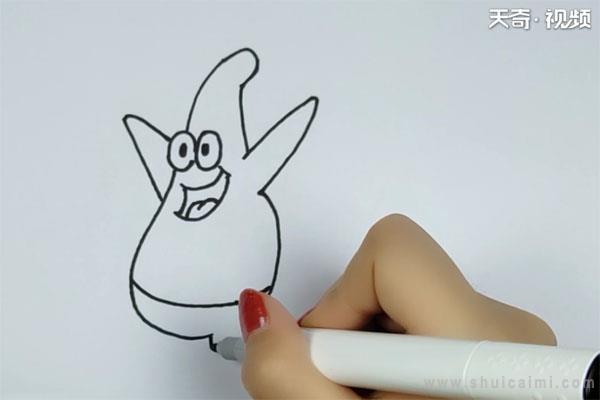 派大兴简笔画怎么画 派大兴简笔画顺序