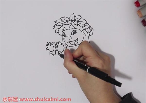 星际宝贝莉萝怎么画 星际宝贝莉萝简笔画画法