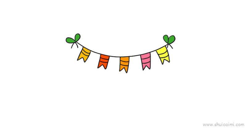 装饰花边儿童画怎么画 装饰花边简笔画步骤