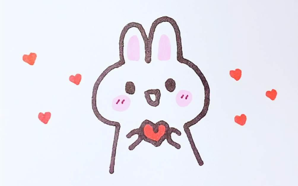 简笔画比心图片 可爱简笔画比心