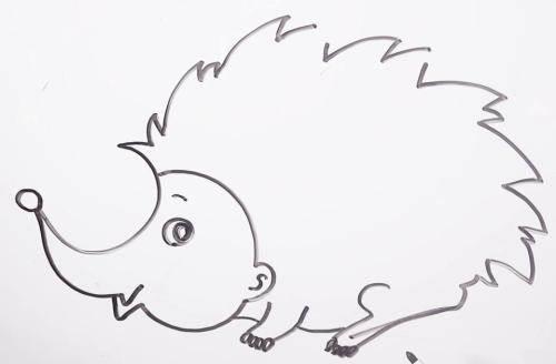 小刺猬简笔画 小刺猬简笔画幼儿
